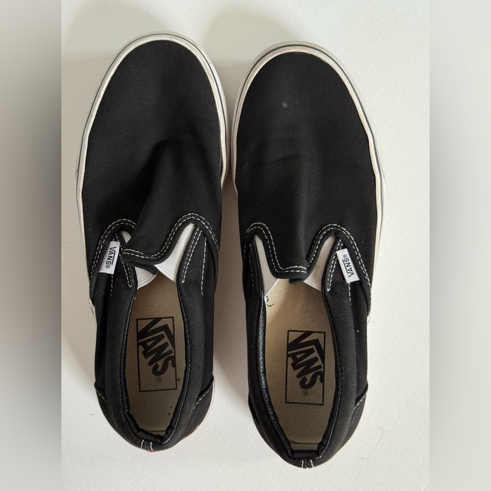 Vans Black Slip-On Sneakers